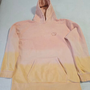 Women's Ivory Ella Pink & Yellow Tie Dye Hoodie Size M
